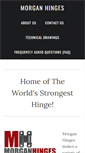 Mobile Screenshot of morganhinges.com