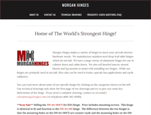 Tablet Screenshot of morganhinges.com